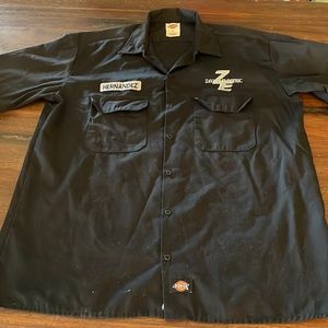 Dickies Black Casual Button Down Shirt